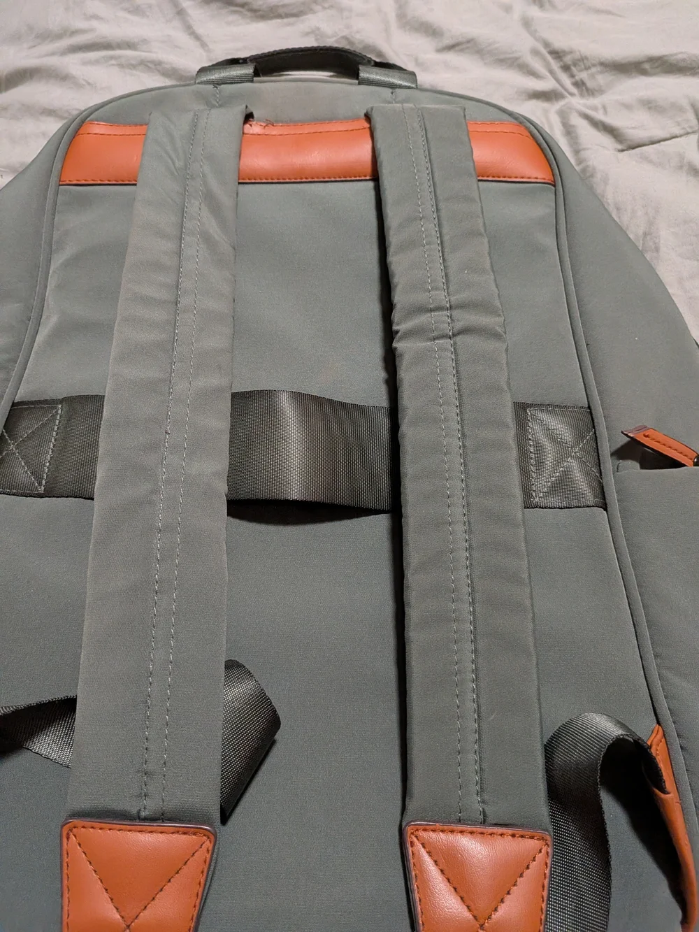 Joan & David Men's Backpack with Front Zip Pocket And Luggage Strap